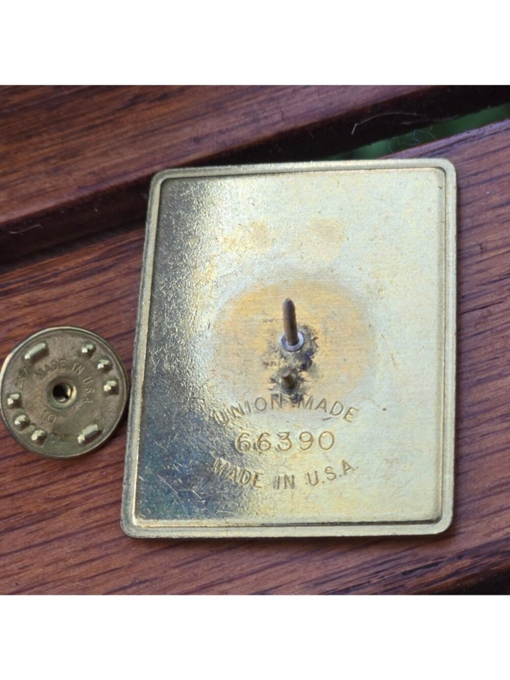 Daughters of the American Revolution DAR DC Green turtle Pin Brooch DC Vintage - Picture 8 of 10